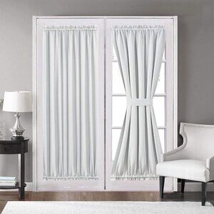 Aquazolax panel: One 54 x 72 Inch Patio Door Room Darkening Curtain per package.
